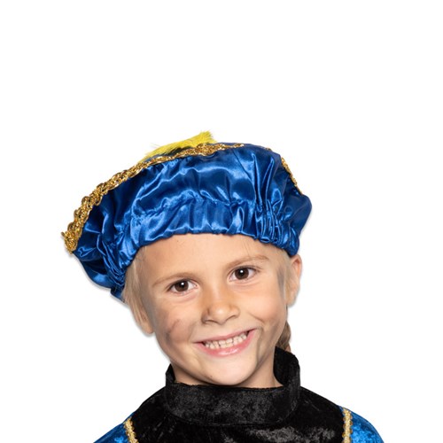 verkoop - attributen - Sinterklaas & Piet - Pietenbaret satijn blauw